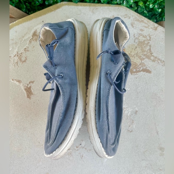 Hey Dude Womens Wendy Chambray Linen Cotton Blend Comfort Moc Moccasin Size 8 - Picture 5 of 6